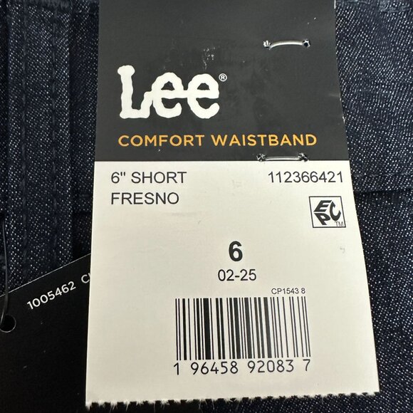 Lee Womens Comfort Waistband Fresno Denim Shorts Size 6 Stretch Cotton Blend - Picture 2 of 12